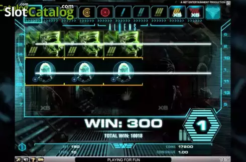Οθόνη3. Aliens (NetEnt) Κουλοχέρης