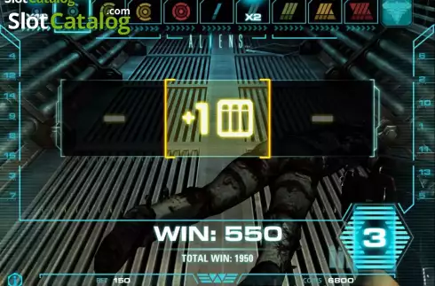 Οθόνη5. Aliens (NetEnt) Κουλοχέρης