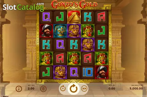 Οθόνη3. Gonzo's Gold Κουλοχέρης