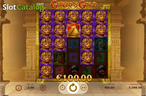 Οθόνη4. Gonzo's Gold Κουλοχέρης