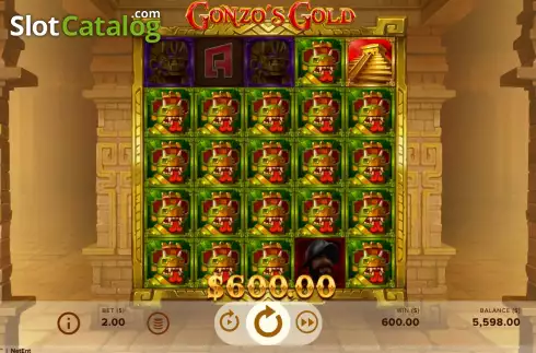 Οθόνη5. Gonzo's Gold Κουλοχέρης