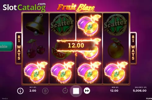 Οθόνη5. Fruit Blaze Κουλοχέρης 