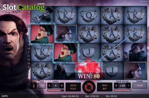 Οθόνη4. Dracula (NetEnt) Κουλοχέρης