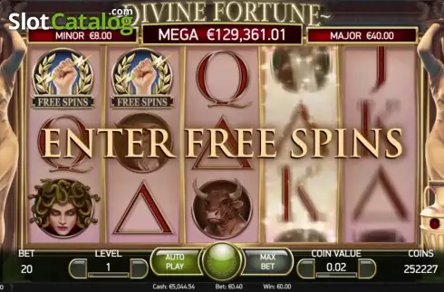 Δωρεάν περιστροφές. Divine Fortune Κουλοχέρης