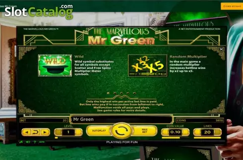 Οθόνη2. The Marvellous Mr Green Κουλοχέρης