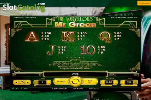 Οθόνη5. The Marvellous Mr Green Κουλοχέρης