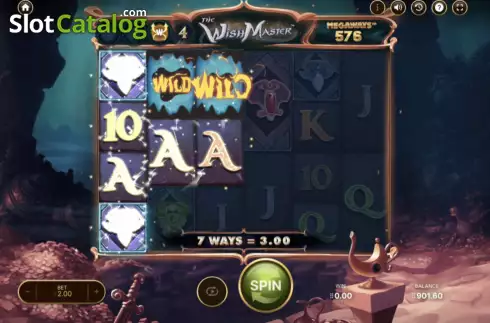 Οθόνη5. The Wish Master Megaways Κουλοχέρης 