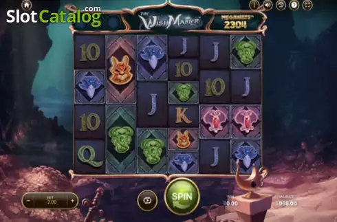 Οθόνη2. The Wish Master Megaways Κουλοχέρης 