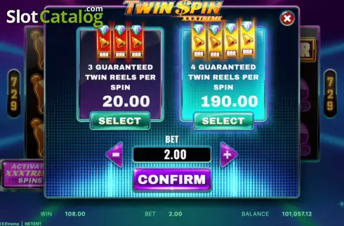 Οθόνη9. Twin Spin XXXTreme Κουλοχέρης