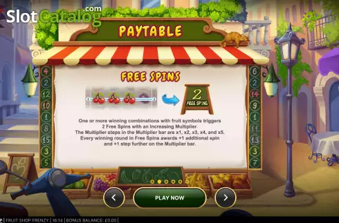 Οθόνη9. Fruit Shop Frenzy Κουλοχέρης