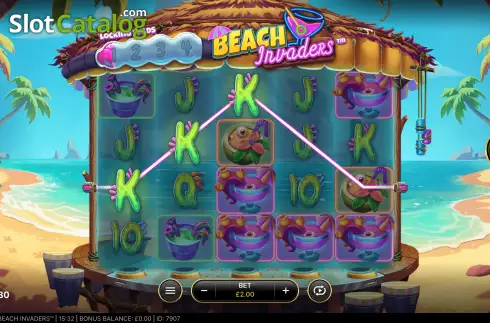 Οθόνη4. Beach Invaders Κουλοχέρης