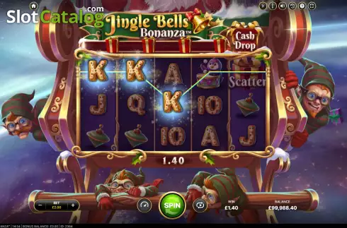 Οθόνη5. Jingle Bells Bonanza Κουλοχέρης