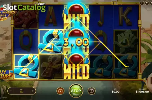 Οθόνη4. Golden Wheels of Egypt Κουλοχέρης