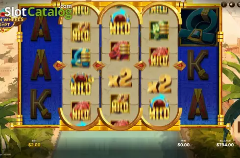 Οθόνη7. Golden Wheels of Egypt Κουλοχέρης