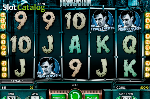 Οθόνη3. Frankenstein (NetEnt) Κουλοχέρης