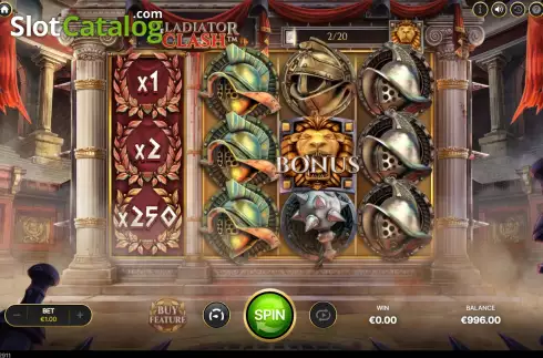 Οθόνη3. Gladiator Clash Κουλοχέρης