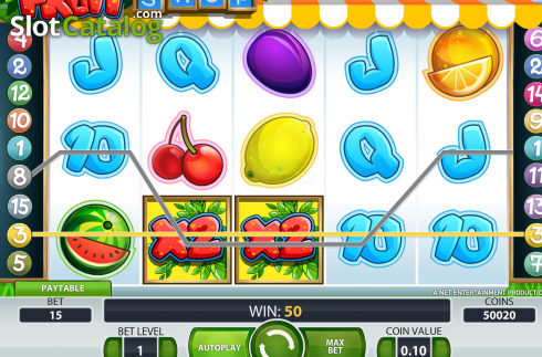 Οθόνη3. Fruit Shop (NetEnt) Κουλοχέρης