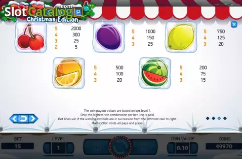 Οθόνη6. Fruit Shop Christmas Edition Κουλοχέρης
