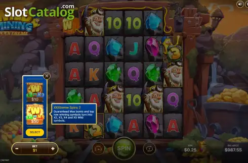 Οθόνη6. Wild Mining XXXtreme Κουλοχέρης