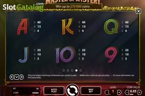 Οθόνη8. Fantasini: Master of Mystery Κουλοχέρης