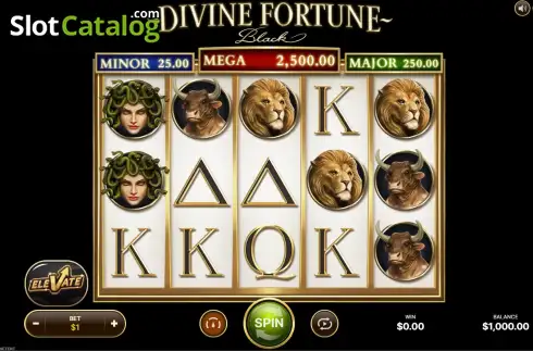 Οθόνη3. Divine Fortune Black Κουλοχέρης