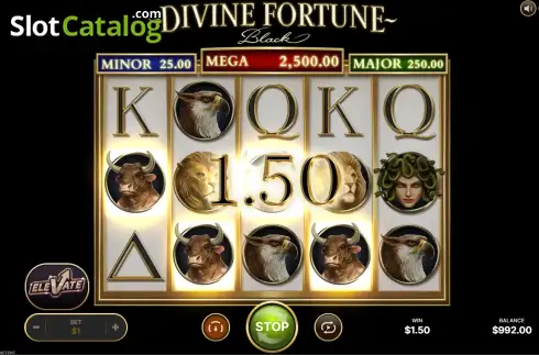 Οθόνη4. Divine Fortune Black Κουλοχέρης