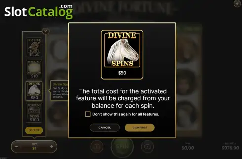 Οθόνη7. Divine Fortune Black Κουλοχέρης