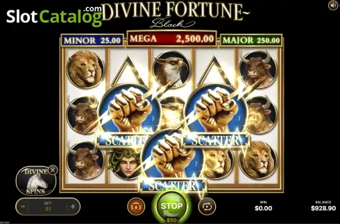 Οθόνη8. Divine Fortune Black Κουλοχέρης