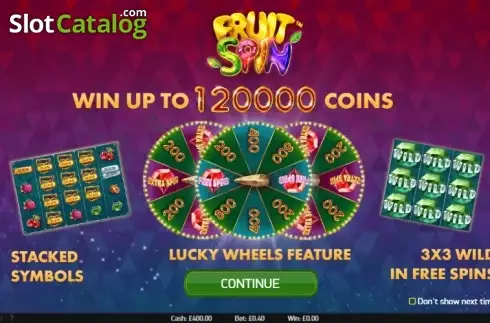 Οθόνη 1. Fruit Spin Κουλοχέρης 