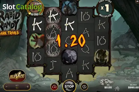 Οθόνη3. Rabid Randy Dark Trails Κουλοχέρης