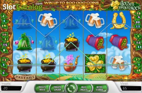 Οθόνη3. Golden Shamrock Κουλοχέρης 