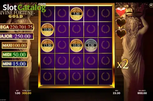 Οθόνη3. Divine Fortune Gold Κουλοχέρης