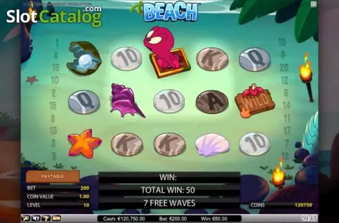Οθόνη2. Beach (NetEnt) Κουλοχέρης 
