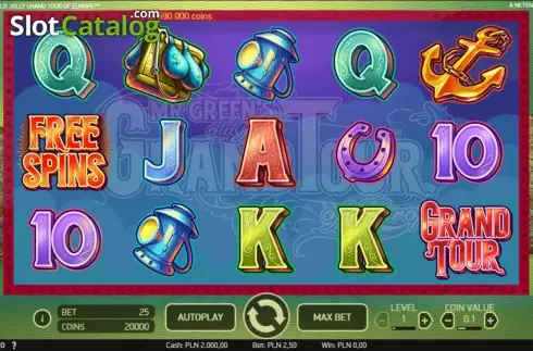 Ροδέλες. Mr. Green's Old Jolly Grand Tour Κουλοχέρης