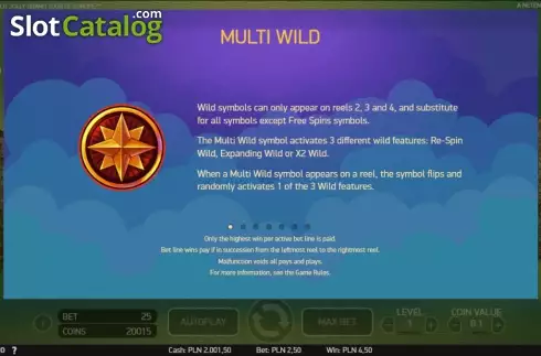 PayTable Multi Wild. Mr. Green's Old Jolly Grand Tour Κουλοχέρης