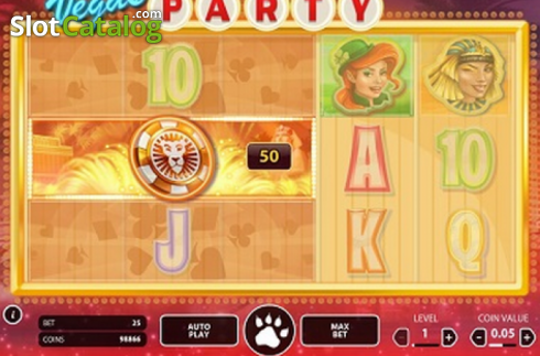 win presentation. Vegas Party (NetEnt) Κουλοχέρης 
