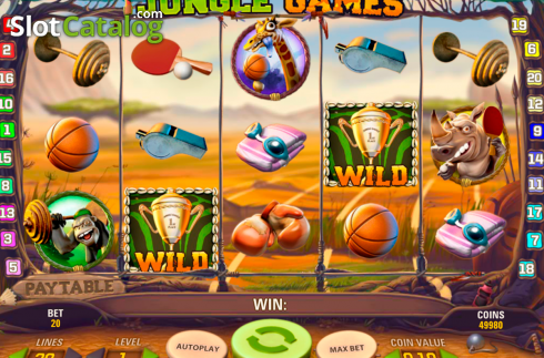 Οθόνη2. Jungle Games Κουλοχέρης