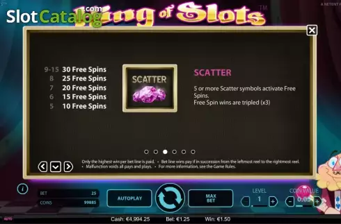 Οθόνη6. King of Slots (NetEnt) Κουλοχέρης