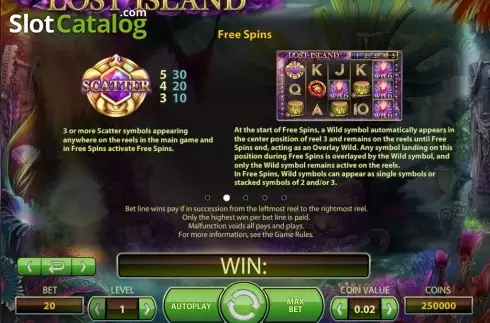 Οθόνη8. Lost Island (NetEnt) Κουλοχέρης