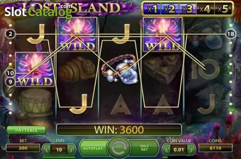 Οθόνη6. Lost Island (NetEnt) Κουλοχέρης