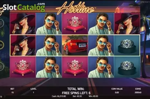 Οθόνη2. Hotline (NetEnt) Κουλοχέρης