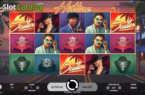 Οθόνη4. Hotline (NetEnt) Κουλοχέρης