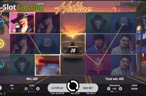 Οθόνη8. Hotline (NetEnt) Κουλοχέρης