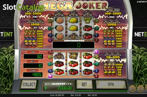 Οθόνη3. Mega Joker (NetEnt) Κουλοχέρης