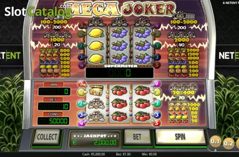 Οθόνη2. Mega Joker (NetEnt) Κουλοχέρης