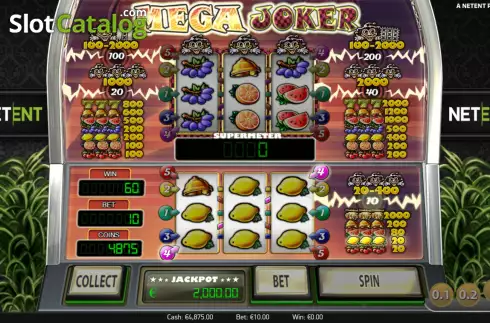 Οθόνη5. Mega Joker (NetEnt) Κουλοχέρης