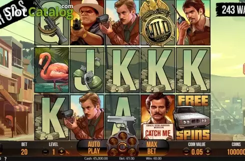 Οθόνη3. Narcos (NetEnt) Κουλοχέρης 