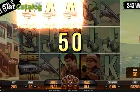 Οθόνη5. Narcos (NetEnt) Κουλοχέρης 
