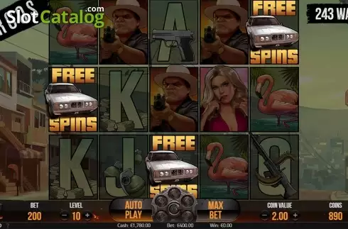 Οθόνη6. Narcos (NetEnt) Κουλοχέρης 