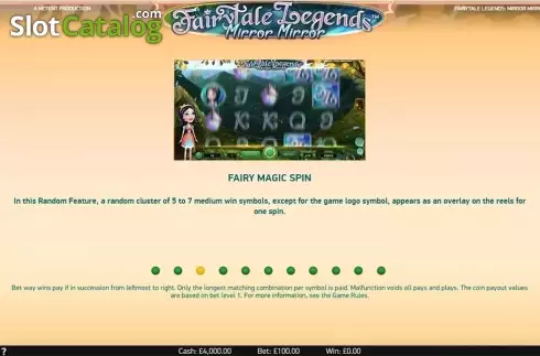 Οθόνη7. Fairytale Legends: Mirror Mirror (NetEnt) Κουλοχέρης
